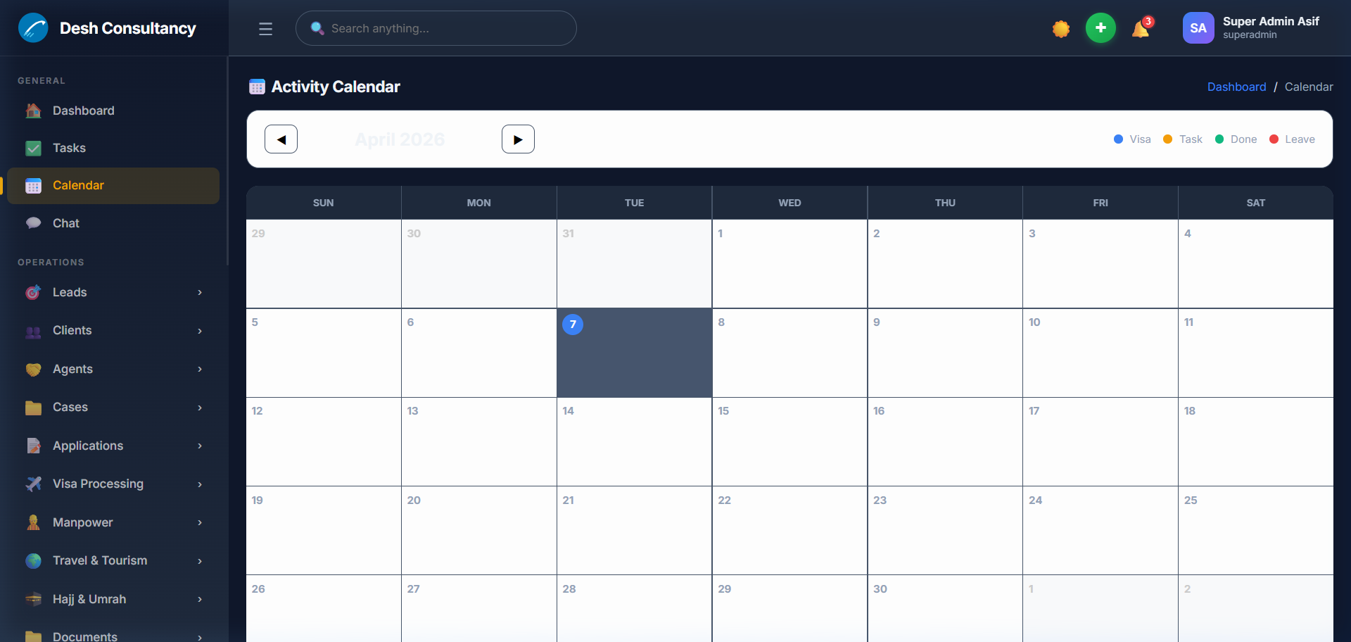 Calendar